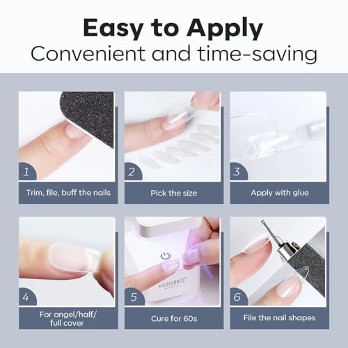 Almond Nail Tips, 510pc
