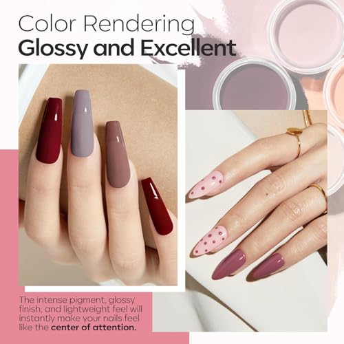 Dip Powder Nail Starter Kit 40 Pcs 20 Colors