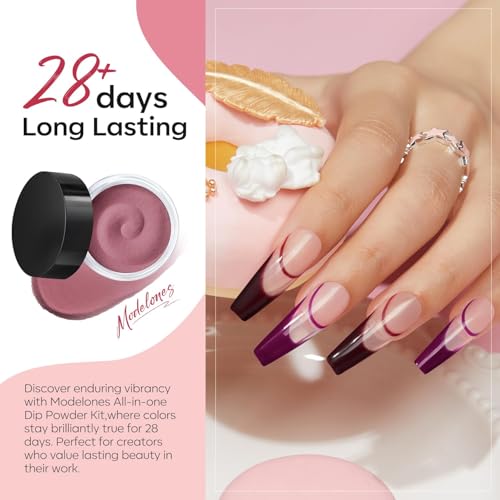 Dip Powder Nail Starter Kit 40 Pcs 20 Colors