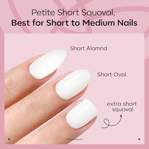Plum Purple Press on Nails Short Almond 32Pcs 16 Sizes Fake Nails