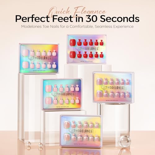 Modelones Press on Toenails Short