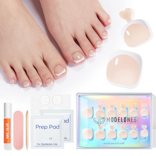 Modelones Press on Toenails Short