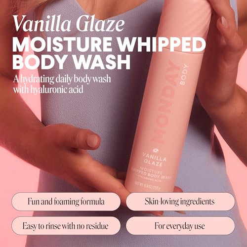 MOISTURE Whipped Body Wash in Vanilla Glaze Scent with Hyaluronic
