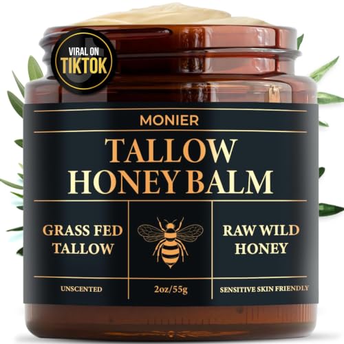 Beef Tallow and Honey Balm for Skin and Face