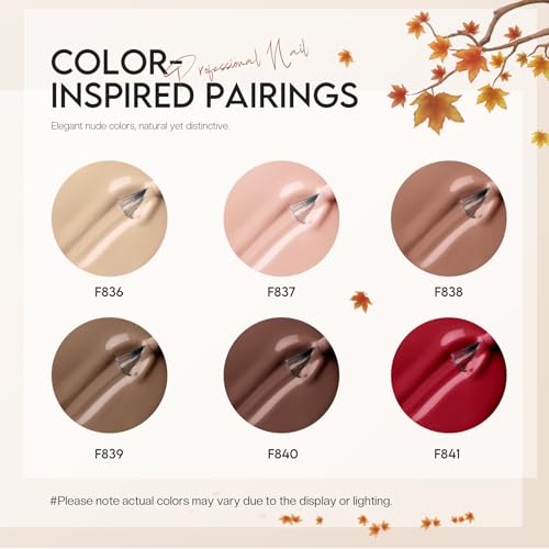 brown nail polish set chocolate nude