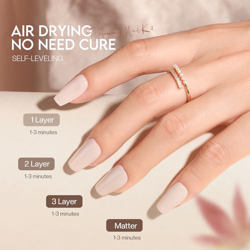 brown nail polish set chocolate nude