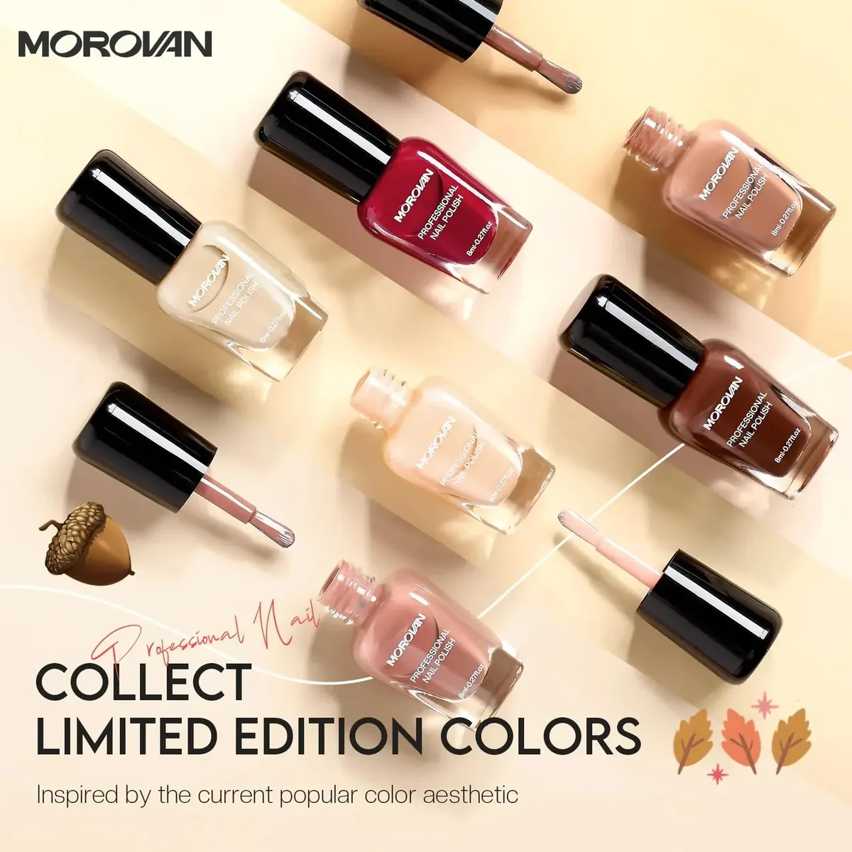 Brown Nail Polish Set