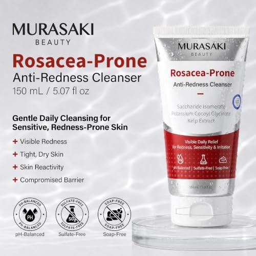 Rosacea Treatment for Face Anti-Redness Cleanser 150 mL / 5.07 fl oz