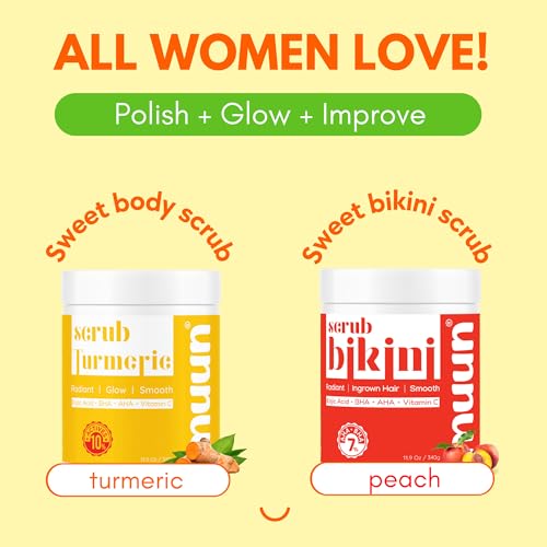 Turmeric Body Scrub Kojic Acid AHA/BHA