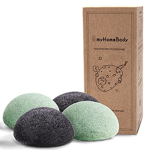 Natural Konjac Facial Sponges Sage and Graphite