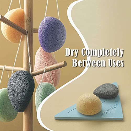Natural Konjac Facial Sponges Sage and Graphite
