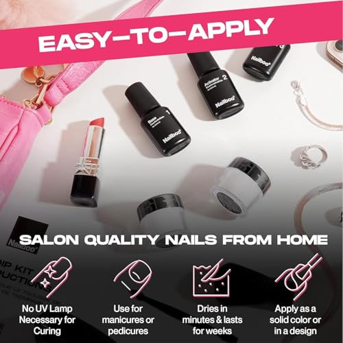 Dip Powder Nail Kit Bundle 3 Powders Full System