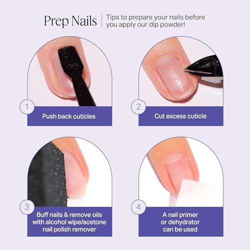 Dip Powder Nail Kit Bundle 3 Powders Full System