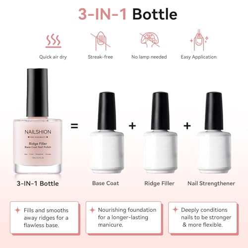 Ridge Filler Base Coat Quick Dry Vegan
