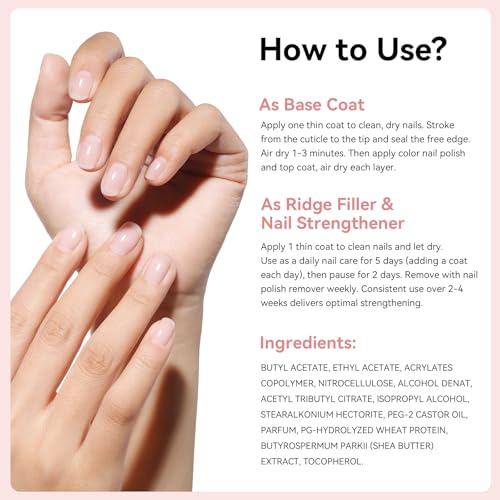 Ridge Filler Base Coat Quick Dry Vegan