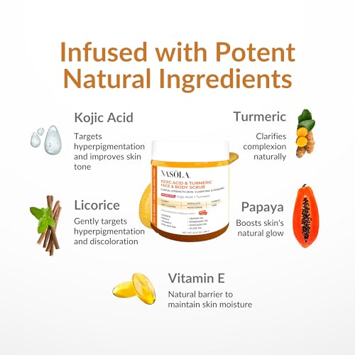 Kojic Acid Turmeric Face and Body Scrub