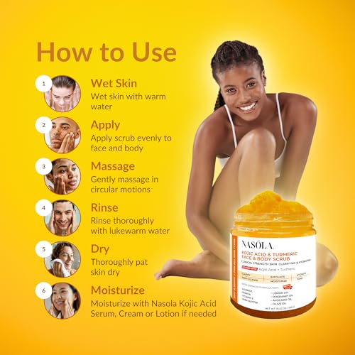 Kojic Acid Turmeric Face and Body Scrub