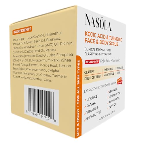 Kojic Acid Turmeric Face and Body Scrub