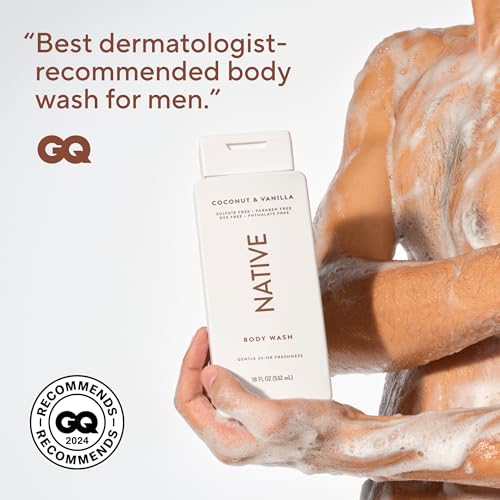 Clean Body Wash, Gentle & pH-balanced for Sensitive Skin, 24-Hr Freshness for Women & Men, Vegan & Cruelty-Free, Free of Sulfates, Parabens & Phthalates, Coconut & Vanilla,
