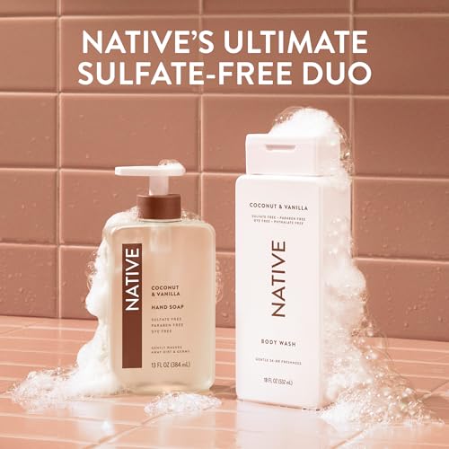 Clean Body Wash, Gentle & pH-balanced for Sensitive Skin, 24-Hr Freshness for Women & Men, Vegan & Cruelty-Free, Free of Sulfates, Parabens & Phthalates, Coconut & Vanilla,