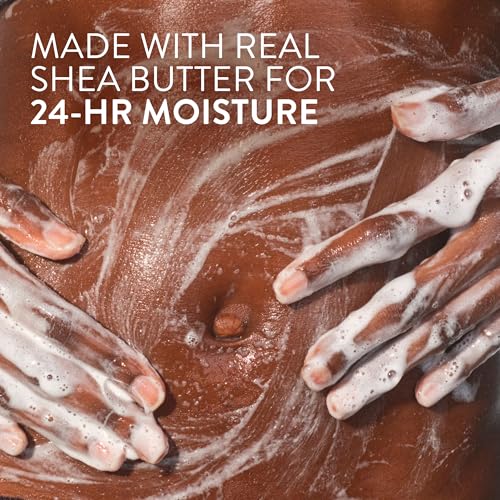 Moisturizing Body Wash, Clean & Gentle 24-Hour Hydration with Shea Butter, for Sensitive and Dry Skin, for Women & Men, Sulfate-free, Paraben-free, Cocoa Butter & Vanilla, 2