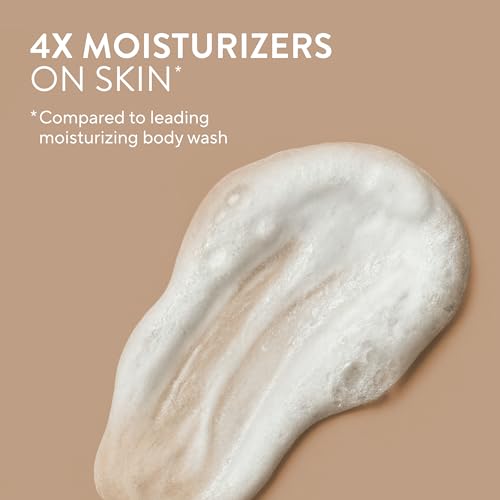 Moisturizing Body Wash, Clean & Gentle 24-Hour Hydration with Shea Butter, for Sensitive and Dry Skin, for Women & Men, Sulfate-free, Paraben-free, Cocoa Butter & Vanilla, 2
