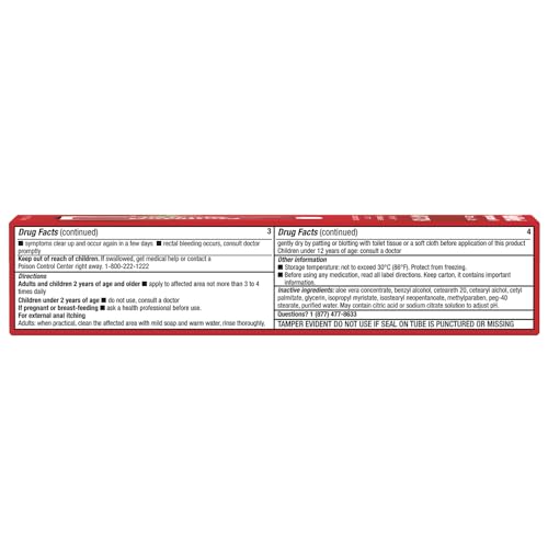 Hydrocortisone 1% Anti Itch Cream with Aloe Vera