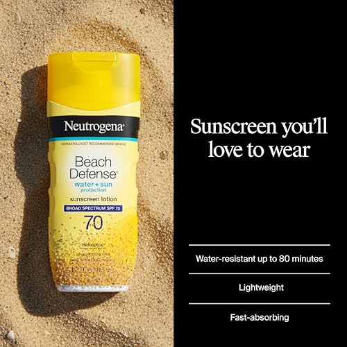 Beach Defense Sunscreen Lotion, SPF 70, 6.7 fl. oz