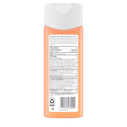 Body Clear Acne Body Wash & Exfoliating Scrub, 8.5 fl oz