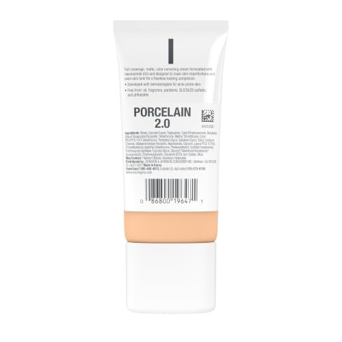 Clear Coverage Flawless Matte CC Cream, Porcelain, 1 oz