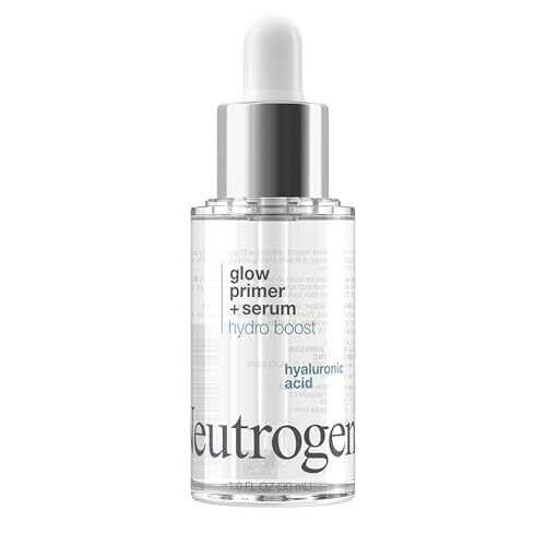 Hydro Boost Glow Booster Primer & Serum, Hydrating & Moisturizing Face Serum-to-Primer Hybrid, Infused with Purified Hyaluronic Acid & Designed to Instantly Hydrate, 1.0