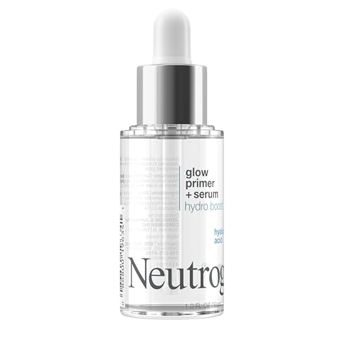 Hydro Boost Glow Booster Primer & Serum, Hydrating & Moisturizing Face Serum-to-Primer Hybrid, Infused with Purified Hyaluronic Acid & Designed to Instantly Hydrate, 1.0
