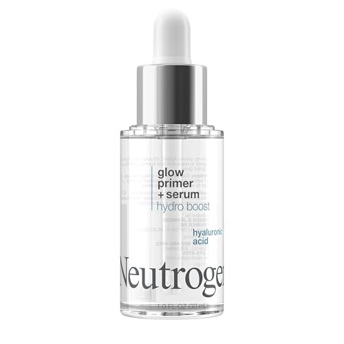 Hydro Boost Glow Booster Primer & Serum, Hydrating & Moisturizing Face Serum-to-Primer Hybrid, Infused with Purified Hyaluronic Acid & Designed to Instantly Hydrate, 1.0