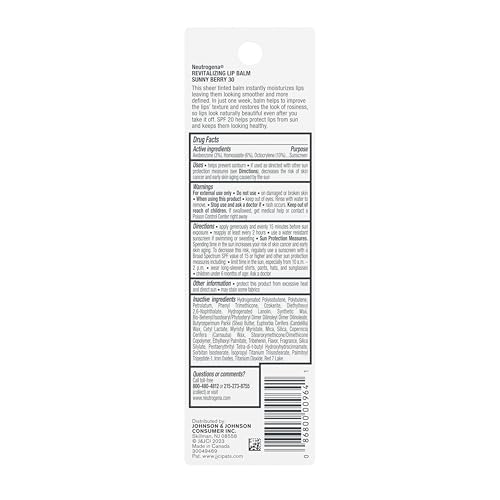 Revitalizing Tinted Lip Balm SPF 20, Sheer Sunny Berry, .15 oz