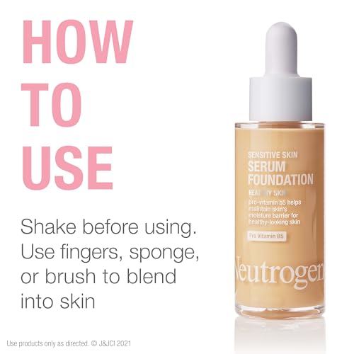 Sensitive Skin Serum Foundation, Light/Medium 03, 1 oz