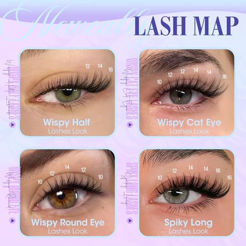 Lash Clusters Kit Wispy Natural Cluster Eyelash Exte