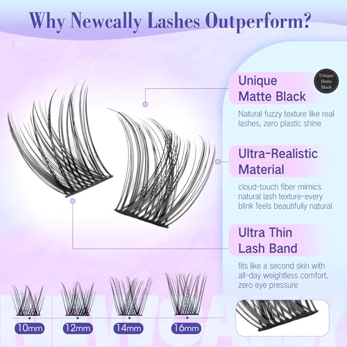 Lash Clusters Kit Wispy Natural Cluster Eyelash Exte