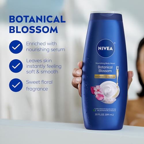 Nourishing Botanical Blossom Body Wash, Nourishing Serum, 20 FL OZ