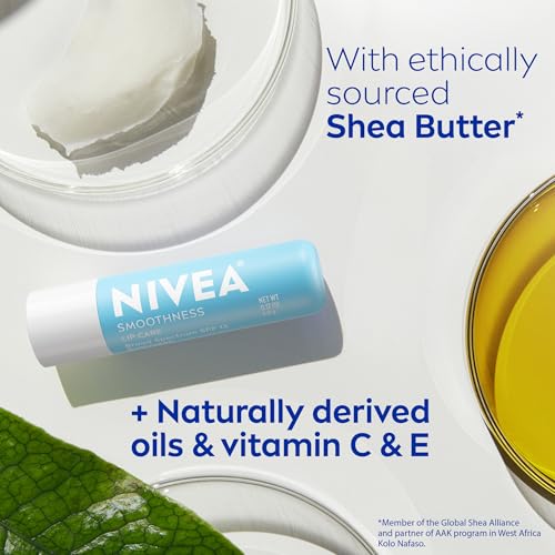 Smoothness Lip Care, Sunscreen Lip Balm with SPF 15, 4 x 0.17 OZ