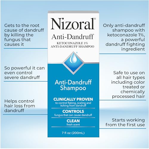 Anti-Dandruff Shampoo 1% Ketoconazole 7 Fl Oz