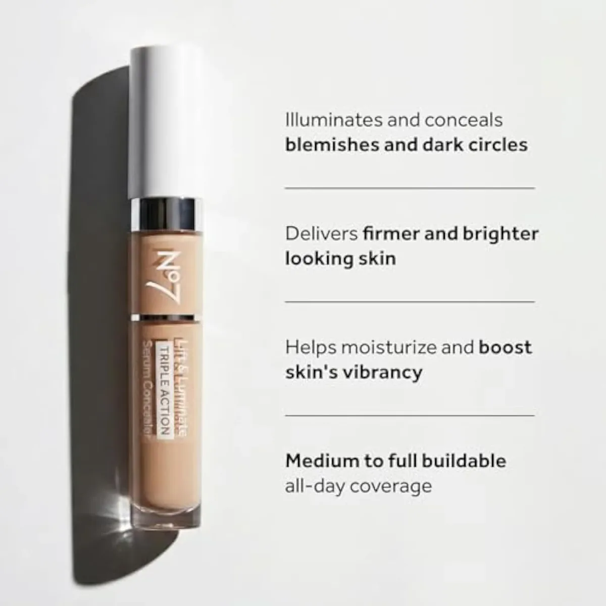 Lift & Luminate Triple Action Serum Concealer, Light, 8ml
