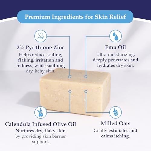 Zinc Pyrithione Soap Bar 2% with Emu Oil