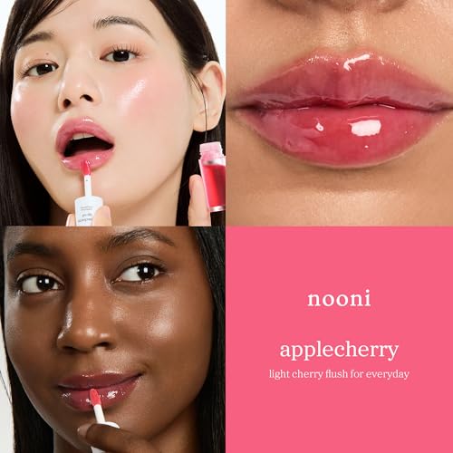 Korean Lip Oil - Applecherry - Plumping & Hydrating Tinted Lip Gloss