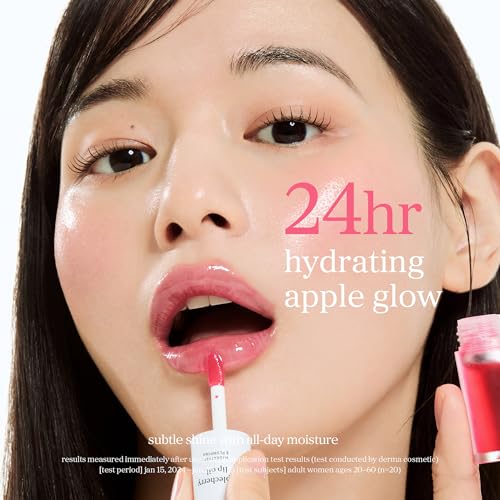 Korean Lip Oil - Applecherry - Plumping & Hydrating Tinted Lip Gloss
