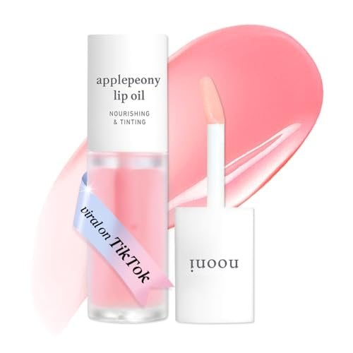 Korean Lip Oil - Applepeony - Plumping & Hydrating Tinted Lip Gloss