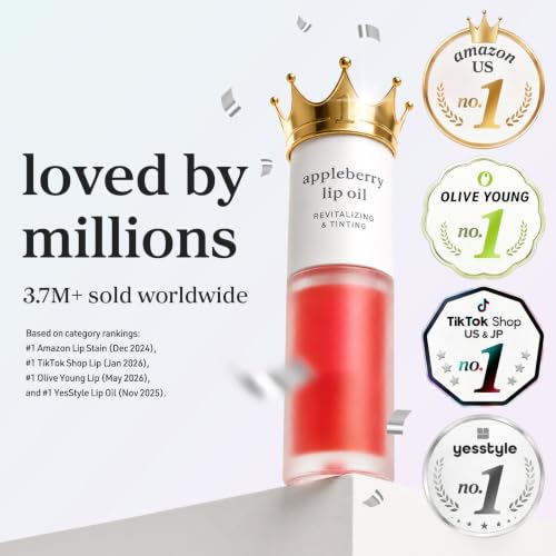Korean Lip Oil - Appleplum - Plumping & Hydrating Tinted Lip Gloss