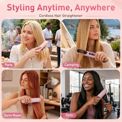 Cordless Straightening Brush Go Brush Pro MCH