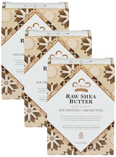 Bar Soap Raw Shea Butter 5 Oz (Pack of 3)
