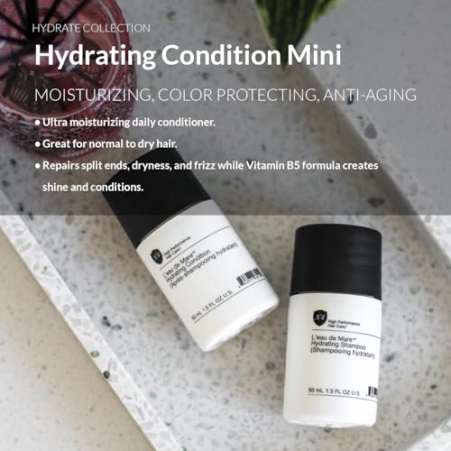 Mini Hydrating Hair Conditioner, Travel Size Moisturizing Deep Conditioner for Dry, Damaged Hair, 1.5 oz