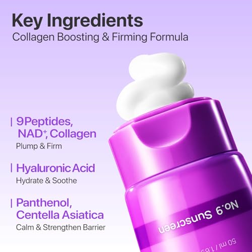 No.9 NAD Sunscreen SPF 50 Anti-Aging Korean Sunscreen 1.69 fl oz